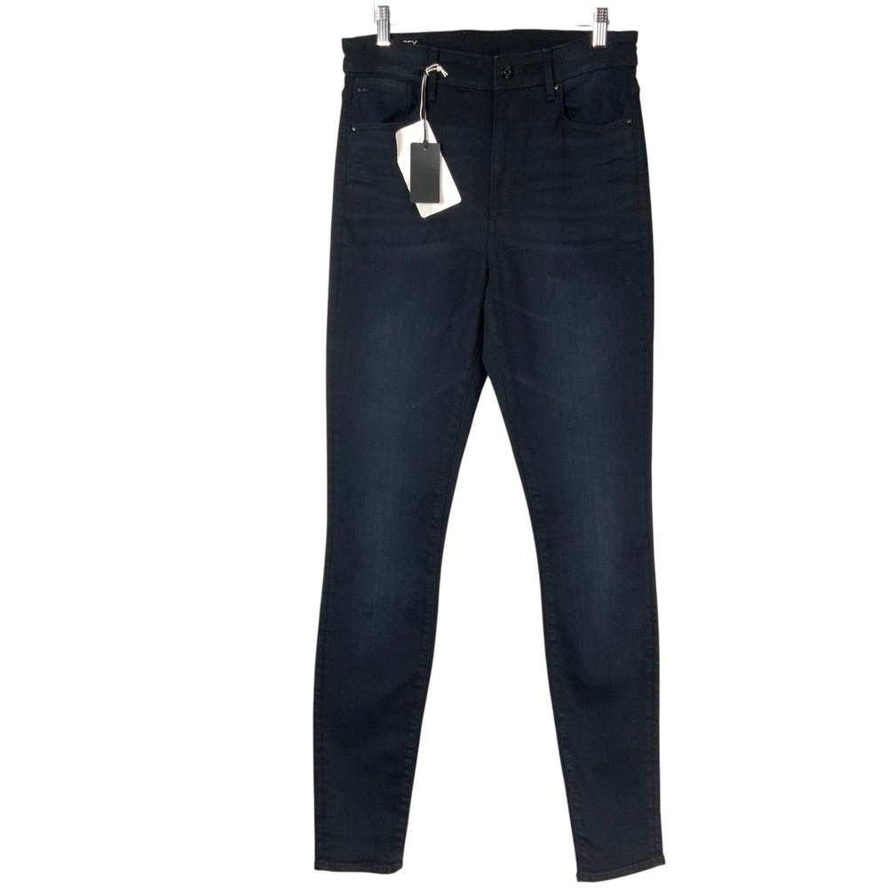 G-Star Raw Kafey Ultra High Skinny Jeans Dark Blue Stretch Denim 30x34 NEW